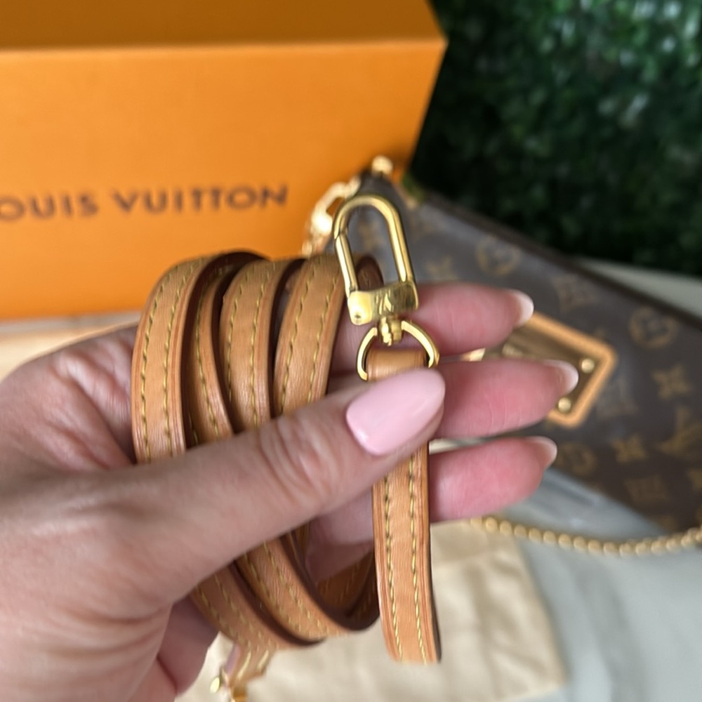 Louis Vuitton Sophie Brown Monogram Clutch / Pochette / Crossbody Bag Authentic - Picture 14 of 14